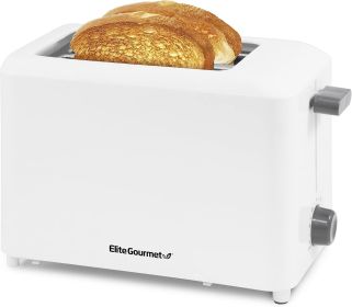 Cool Touch Toaster, 7 Toast Settings Cancel Functions, Slide Out Crumb Tray, Extra Wide 1.5" Slots for Bagels Waffles Specialty Breads, Puff Past (Color: White)