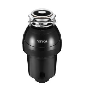 VEVOR Garbage Disposal, Continuous Feed Food Waste Disposer, EZ Connect Food Waste Grinding System with Sound Reduction (Option: 1.25Hp 3360Rpm)