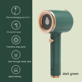 Mini Portable Handheld Garment Steamer Fabric Steam Iron For Clothes Travel Home Appliances Vertical US Plug Ironing Machine (Option: Green-Cn-1PCS)
