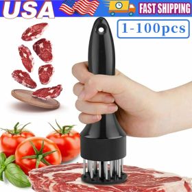 Stainless Steel Meat Tenderizer 21-pin Beef Pork Kitchen Cooking Needle Tool (Option: 1pc)